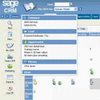 SageCRM Recent List