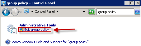 Windows Group lociy page