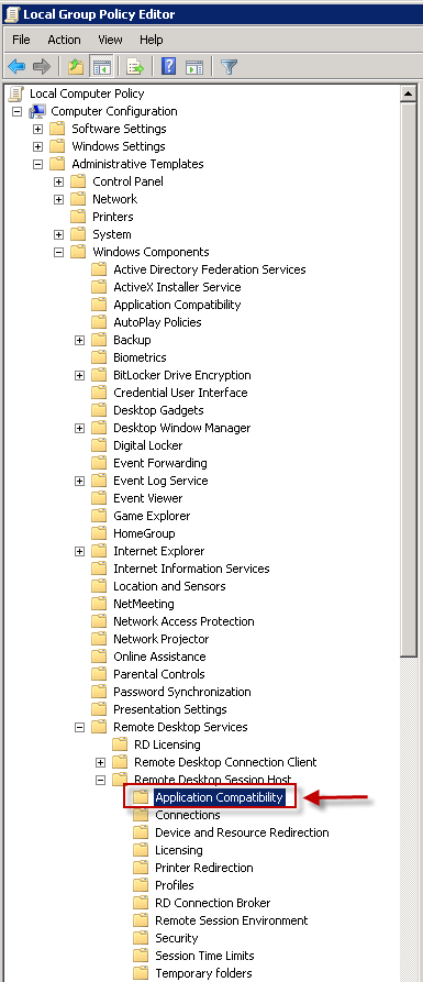 Windows Group Policy Editor