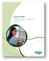 Sage 300 ERP 2012 Compatibility Guide