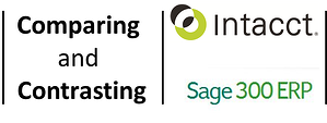 Intacct and Sage 300 ERP