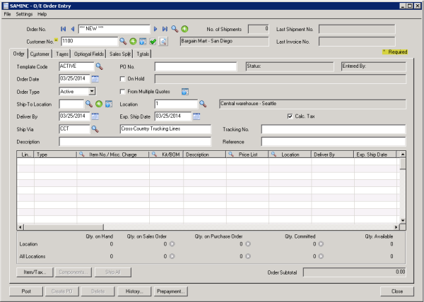 Sage 300 ERP 2014